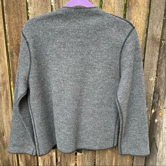 Jillian Jones Wool Blend Reversible Single Button Closure Jacket Sz LP - Picture 4 of 12